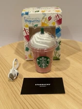 Starbucks Portable Power Bank Phone Charger USB Pink Frappuccino Coffee Cup New
