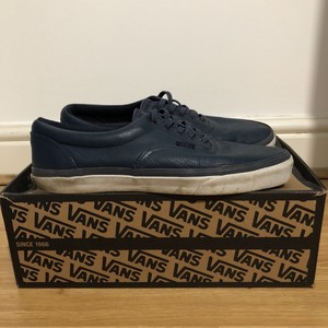 auténtico 100 Vans us10 Ca Uk9 Era Peacoat tamaño Leather gI6wA4q6