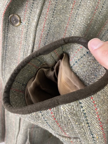 GRENFELL Men’s TWEED Field Coat Shooting Hunting English VINTAGE Jacket (XL) - Picture 5 of 21
