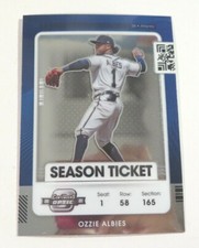 2021 Panini Contenders Optic CHROME Ozzie Albies Base Card #1 Atlanta Braves MLB