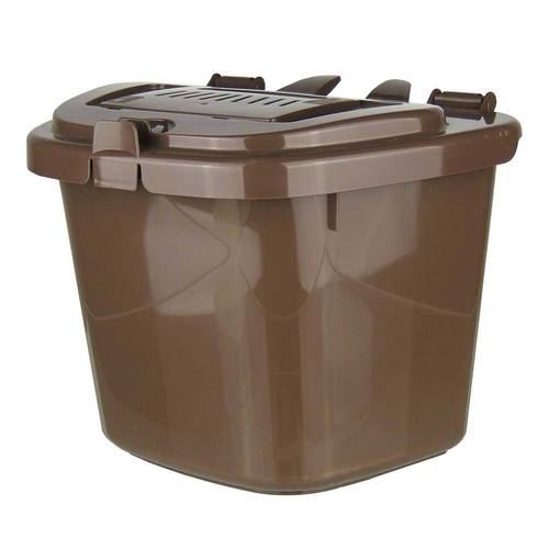 Pattumiera per compost da cucina marrone - riciclaggio alimentare (5 litri) 5L - Foto 1 di 4