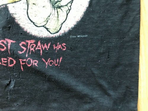 Metallica In Vertigo You Will Be T Shirt Large 1988 Vintage Shortest Straw - Picture 10 of 12
