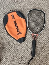Leach Graphite 240 Marty Hogan Racquetball Racquet With Cover Nice Grip