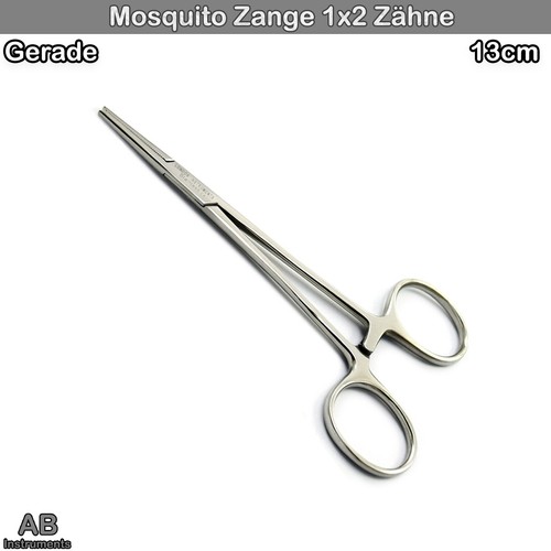 Arterienklemme Mosquito Klemme Halsted 1x2 Zähne Fasszange Chirurgie Gefäßklemme - Bild 4 von 9