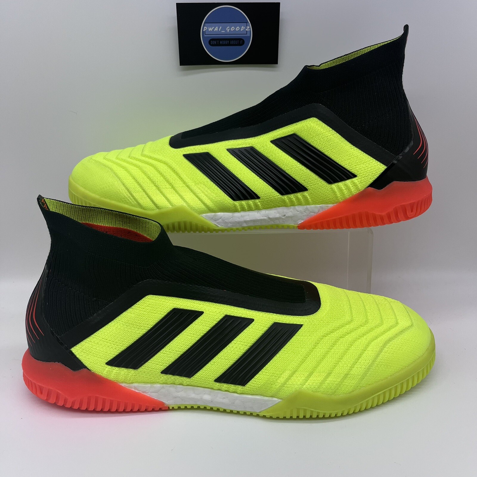 adidas Mens Predator Tango 18+ Solar Black Soccer size 12 |