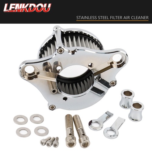 Mini Air Cleaner Intake Filter Stainless For Harley Sportster Iron 883 1200 XL - Picture 6 of 7