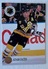 1993-94 Leaf Ice Hockey Hat Trick Artists ADAM OATES BOSTON BRUINS  #8 of 10