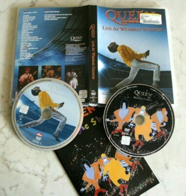QUEEN (FREDDIE MERCURY) LIVE AT WEMBLEY STADIUM 2DVD SET 2003 KOMPLETTES KONZERT