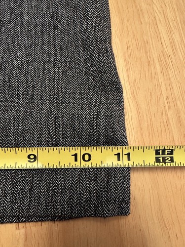 Anthropologie Leifsdottir Pants Womens Size 6 Gray Black Trim Buttoned Wide Leg - Picture 11 of 12