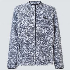 Oakley Hillside Sherpa Fz Fleece Small White Crackle