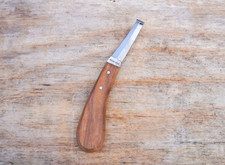 Farriers Tool Professional Equestrian- Hoof Knife -Premium Quality Wooden Handle