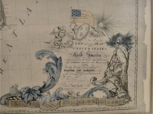 Vintage 1783 Map of Eastern North America by Abel Buell, 19 ¼” x 17”. - Picture 3 of 8