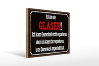 Holzschild Spruch 40X30 Cm Ich Bin Glaser Kann Reparieren Deko Schild