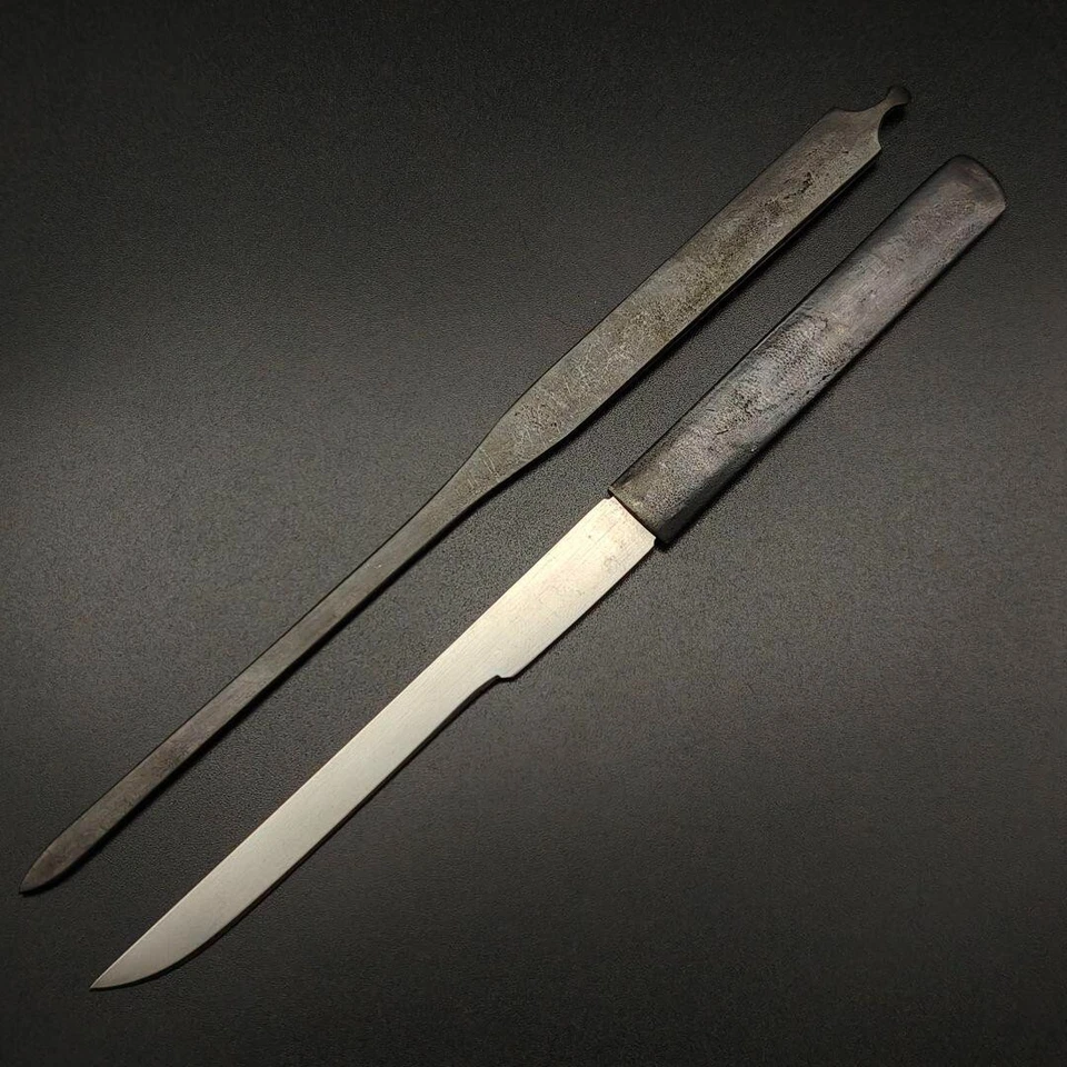 Accesorios de espada japonesa Kozuka mango pequeño y Kōgai con diseño de dragón sin hoja Foto 4 de 4
