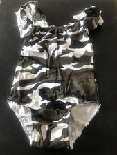 Flutter Sleeve Military Camouflage Stretch Handmade Size XL 6/7 New