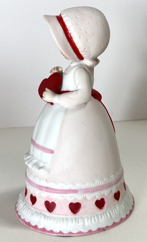 HOLLY HOBBIE Figurine Bell With Heart TENDER LOVE Vintage 1982 Love Talk Lmtd Ed - Picture 3 of 13