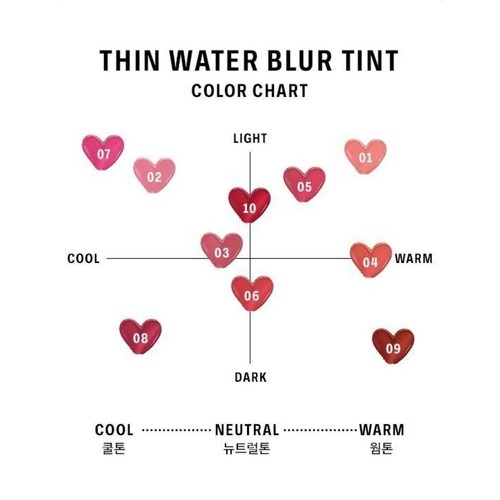 BRAYE Thin Water Blur Tint 3.6g 10 Colors K-Beauty - Picture 5 of 18
