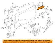 FORD OEM 11-19 Fiesta Front Door Lock Hardware-Handle, Inside BE8Z5422600AB