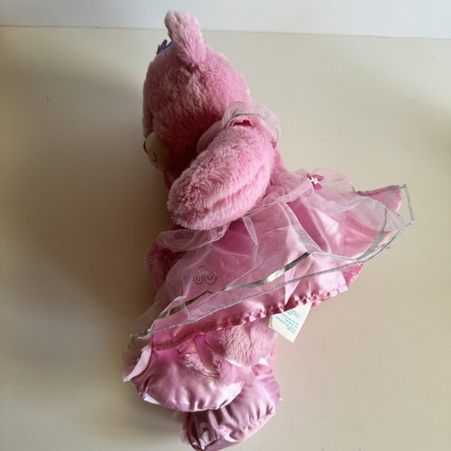 Disney Princesses Pink BAB Bear Plush Soft Stuffed Animal Toy Birthdate 08/14 - Picture 15 of 17