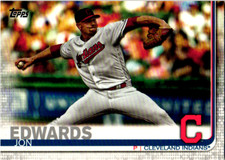 Jon Edwards 2019 Topps Series 2 Baseball MLB Base Card #528 Cleveland Indians