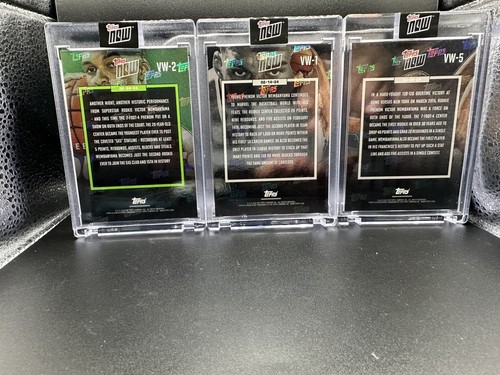 2023-24 Topps Now Victor Wembanyama Rookie RC VW-1,2,5 All Sealed & Encased! Q2 - Picture 3 of 9