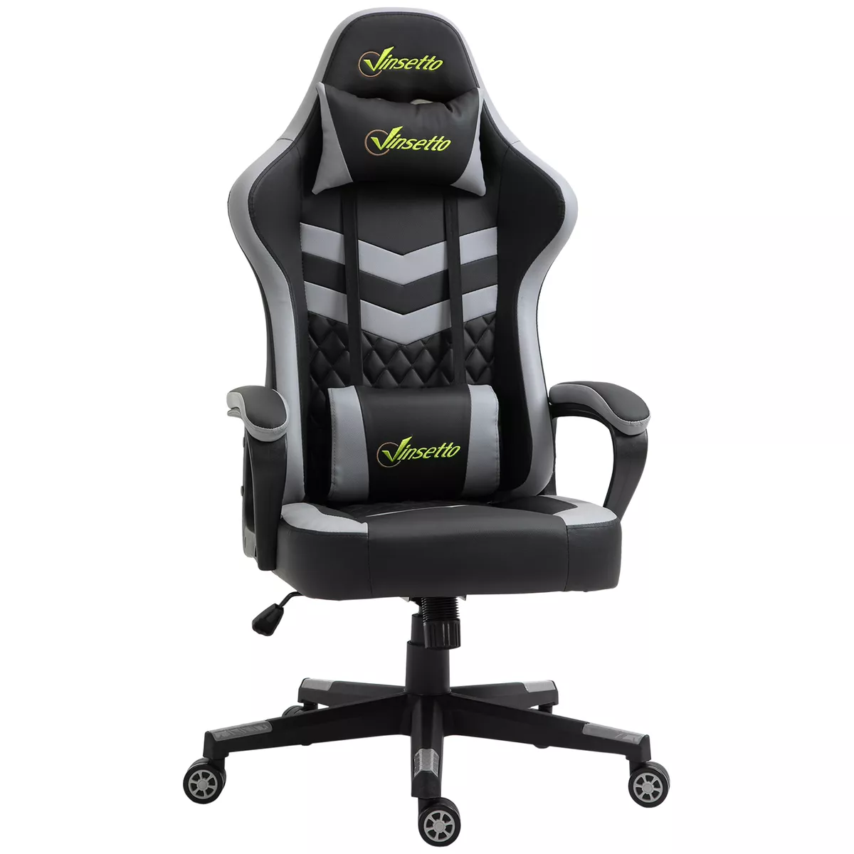 Gaming chair on sale black white