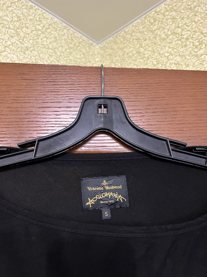 VESTIDO RARO ANGLOMANÍA VIVIENNE WESTWOOD MUJER NEGRO ASIMÉTRICO CUELLO BARCO TALLA S Foto 4 de 4