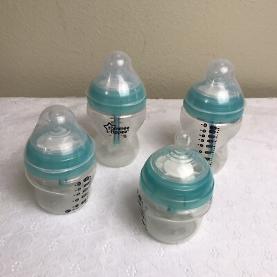 Tommee Tippee Anti-Colic baby Bottles Lot of 4 -  2 5oz, 2 9oz