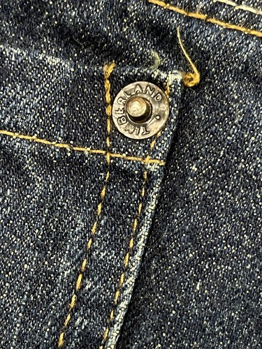 TIMBERLAND Jeans Women's Straight Leg Dark Blue Denim High Rise Pockets Size 18 - Picture 9 of 16