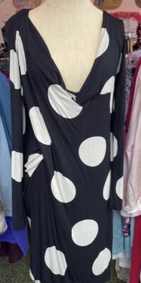 Vivienne Westwood Anglomania Polka Dot Dress Discharged Printed Jersey  Fabric | eBay