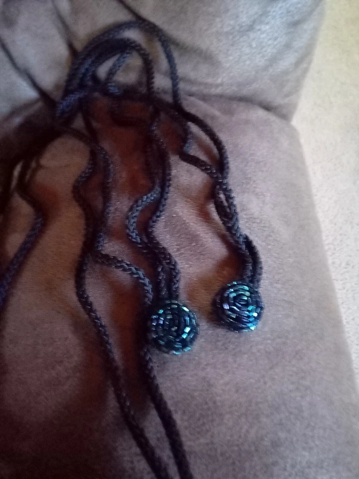 Bolso Bandolera Vintage LA REGALE Ltd NEGRO ROJO Con Cuentas Cartera Bolso de Noche Dorado Foto 3 de 4