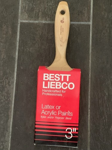 BESTT LIEBCO Paint Brush USA Latex Or Acrylic Paints 3"