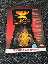 1982 STERN ORBITOR 1 PINBALL PROMO FLYER NEW UNCIRCULATED
