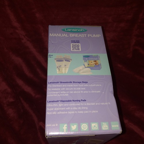 Lansinoh Manual Breast Pump With 160ml Baby Bottle Portable for Travel - LN50555 - Picture 3 of 5