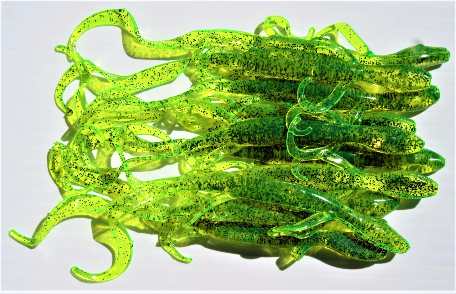 100 6" Plastic Lizards 10 Different Colors Bass Fishing Lures