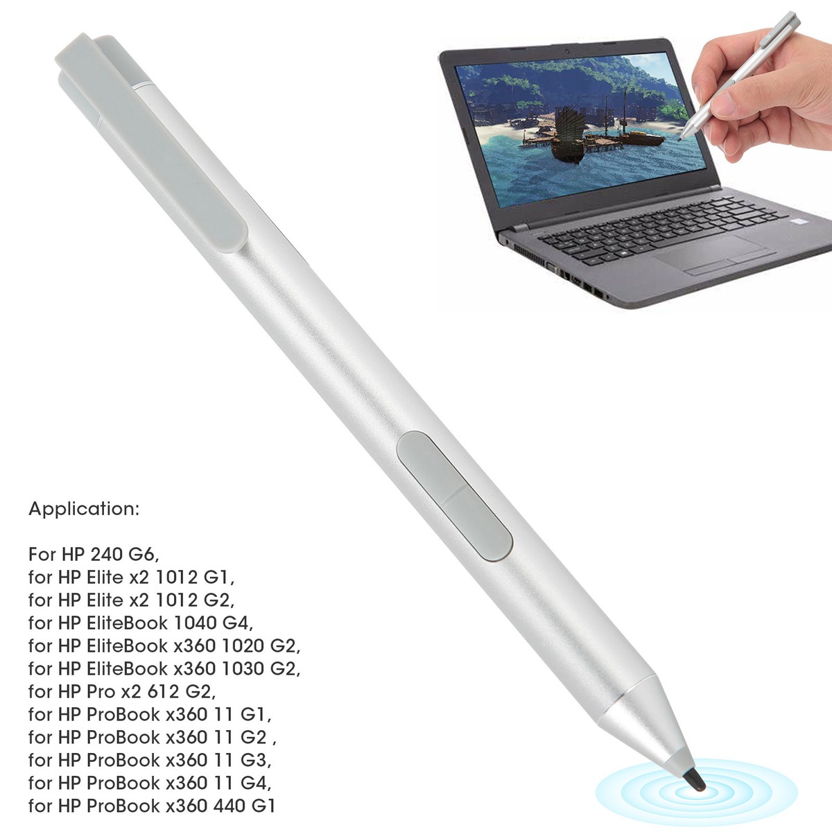 Hp Stift Für Laptop Mit Touchscreen Active Pen Kompatibel Für HP 240 G6 Elite X2 1012 G1/G2/G3/G4/G5 Hp Elite X2