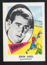 1961 Nucard Footballl Card #117-John Hadl-Kansas/San Diego Chargers Near Mint