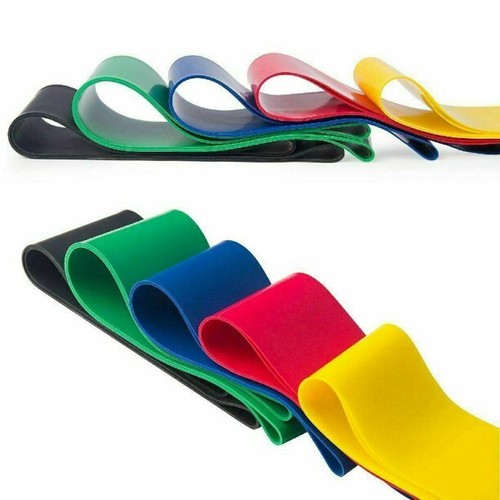 Widerstandsbänder Schleife 5er Set Übung Workout CrossFit Fitness Yoga Booty Band - Bild 3 von 5