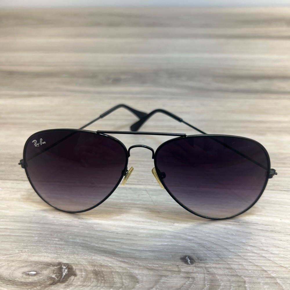 RayBan RB3026 aviator sunglasses blackish Lens Black Frame RayBan RB3026 aviator sunglasses blackish Lens Black Frame