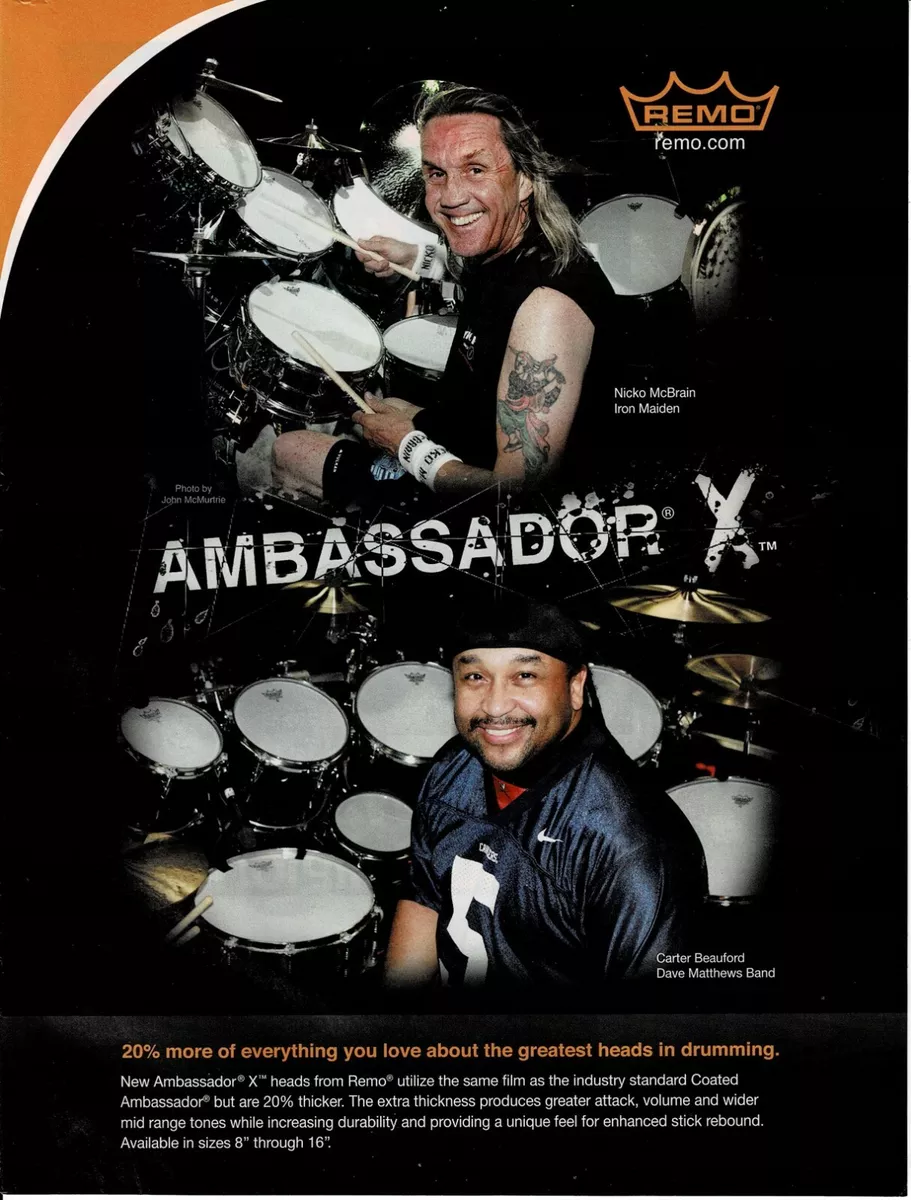 Carter beauford drum heads deals