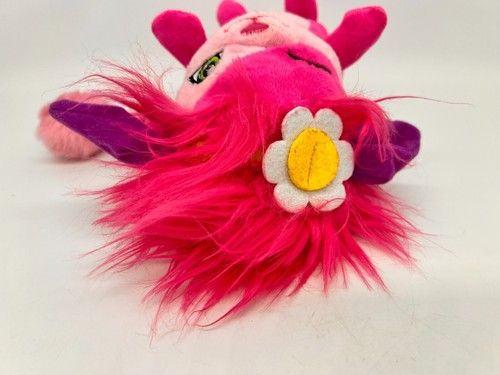Popples Plush Bubbles Pink with Purple Ears Spin Master 2015 7" Stuffed Animal - Picture 6 of 12