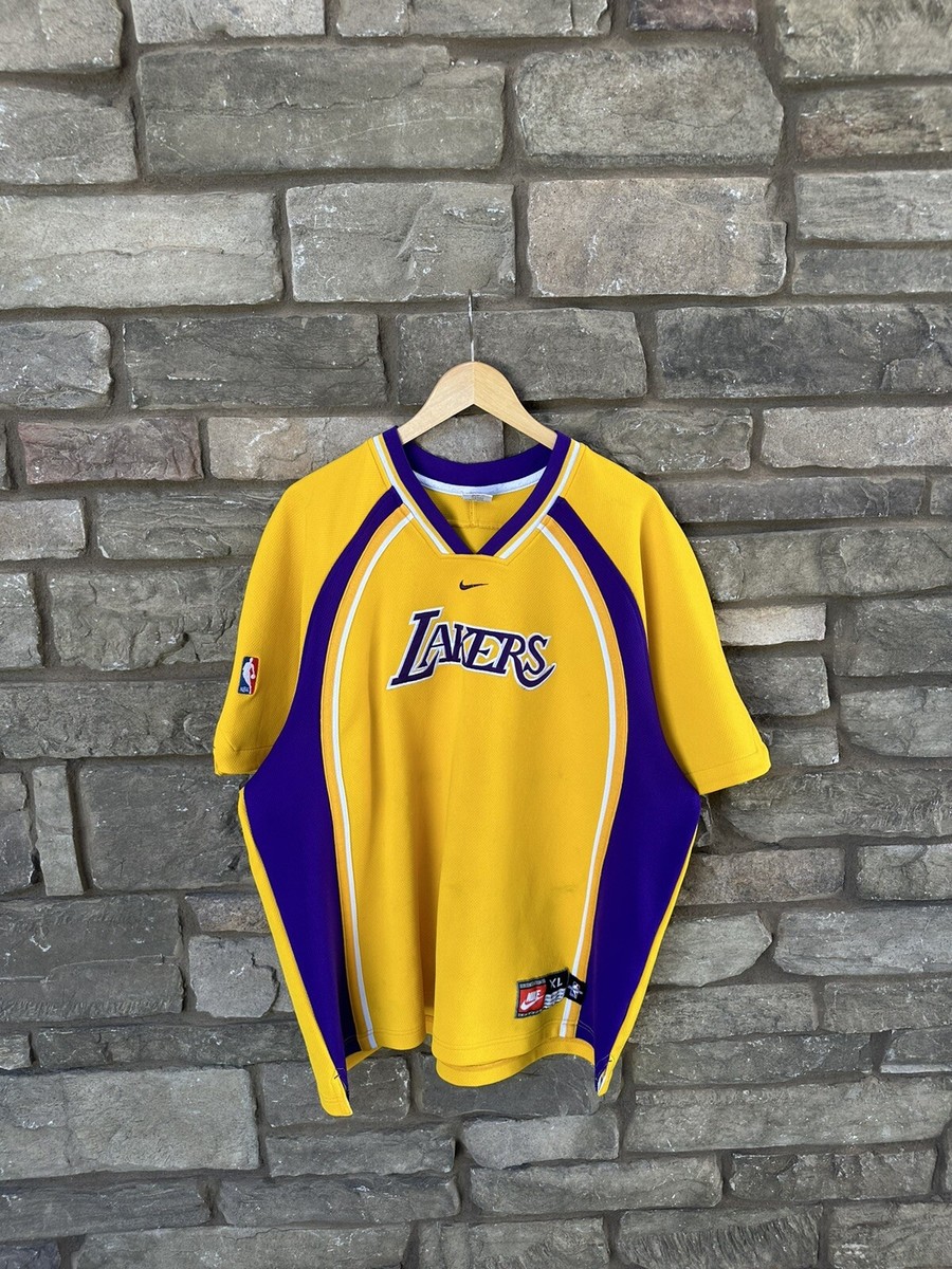 【上品】 Warm Nike Lakers Angeles Los VTG Up NBA Authentic XL Shirt ウェア