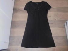 Ronni Nicole stylish little black dress with beaded neckline size 12