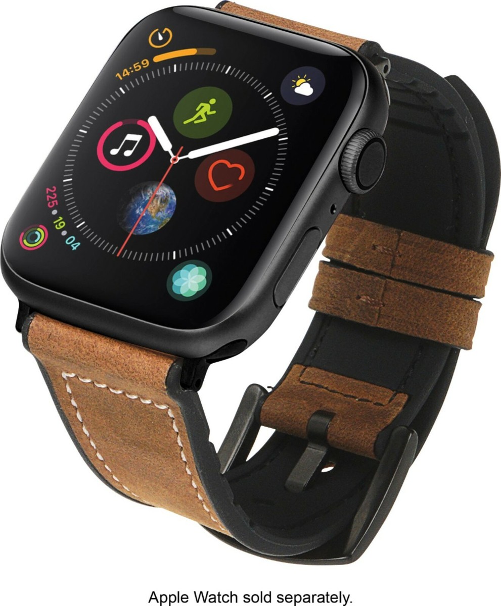 NEXT Hybrid Leather iWatch Sport Band Apple Watch 42mm 44mm Brown