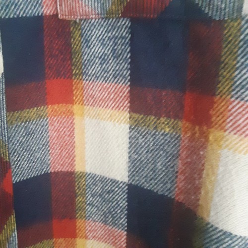 Vintage Sears sz M Plaid Button Up Timeless - Picture 8 of 9