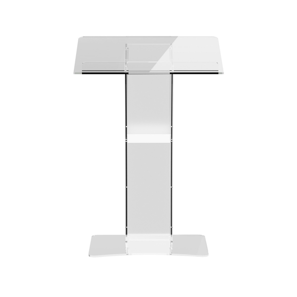 Pulpito Acrilico LOYEMAADE Con Scaffale - Leggio Moderno Per Chiesa, Scuola, Ufficio - Foto 5