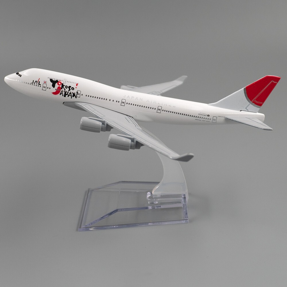 16cm Aircraft Boeing 747 Yokoso Japan JAL Airlines Model