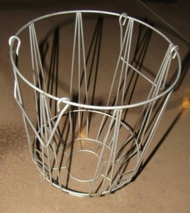 Vintage Softball Steel Wire Ball Carrying Basket 