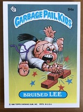 1986 Topps Garbage Pail Kids Card # 94a - 3rd Series - BRUISED LEE - NRMT