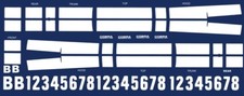 61 1965-66 Mustang Trans Am 124th - 125th Scale Decals